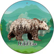 Wild One Bear Novelty Metal Circle Sign 12" (C)