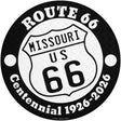 Missouri Route 66 Centennial Novelty Metal Circle Sign 12" (C)