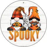 Spooky Gnomes Novelty Metal Circle Sign 12" (C)