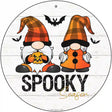 Spooky Season Gnomes Novelty Metal Circle Sign 12" (C)