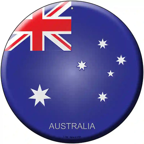 Australia Novelty Metal Circular Sign 12" (C)