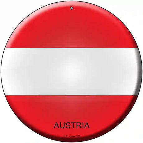 Austria Novelty Metal Circular Sign 12" (C)