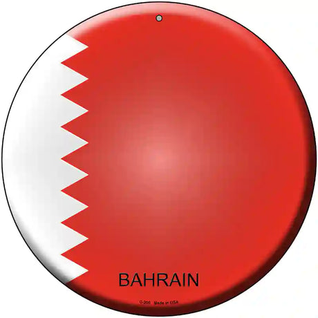 Bahrain Country Novelty Metal Circular Sign 12" (C)