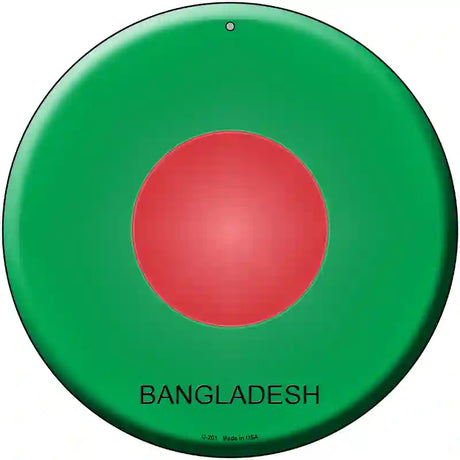 Bangladesh Country Novelty Metal Circular Sign 12" (C)