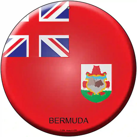 Bermuda Country Novelty Metal Circular Sign 12" (C)