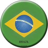 Brazil Country Novelty Metal Circular Sign 12" (C)