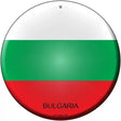 Bulgaria Country Novelty Metal Circular Sign 12" (C)