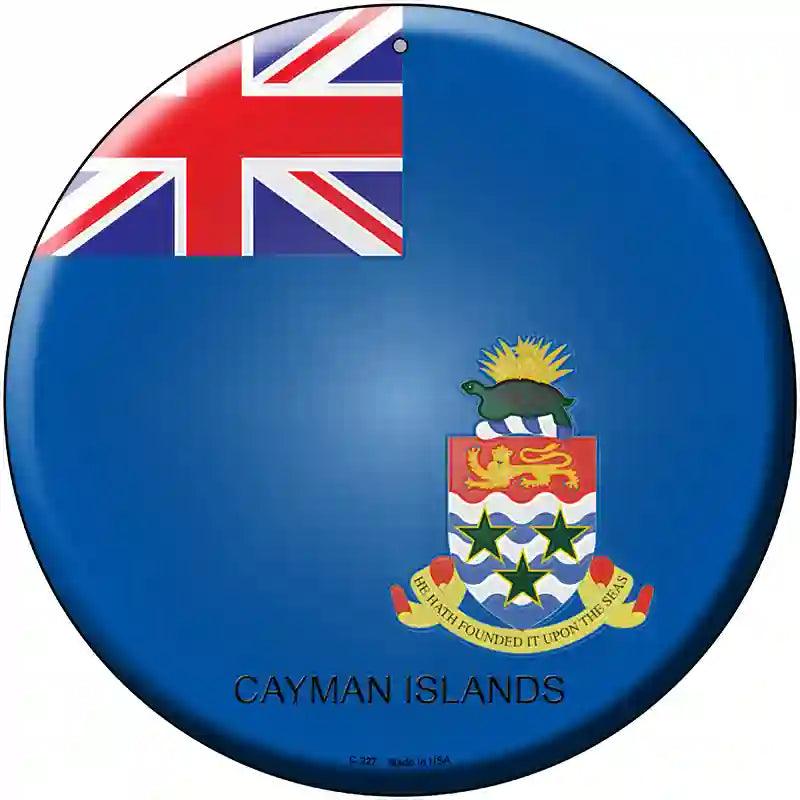 Cayman Islands Country Novelty Metal Circular Sign 12" (C)