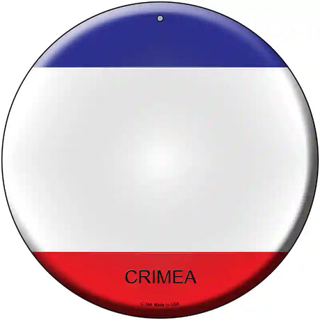 Crimea Country Novelty Metal Circular Sign 12" (C)