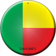 Dahomey Country Novelty Metal Circular Sign 12" (C)