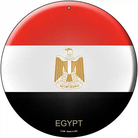 Egypt Country Novelty Metal Circular Sign 12" (C)