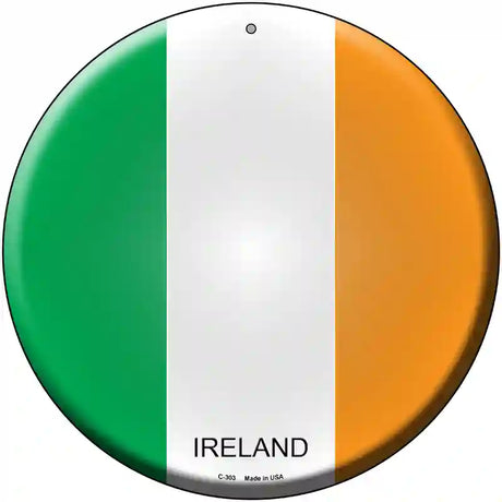 Ireland Country Novelty Metal Circular Sign 12" (C)