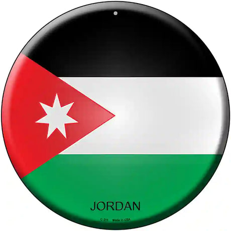 Jordan Country Novelty Metal Circular Sign 12" (C)