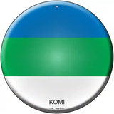 Komi Country Novelty Metal Circular Sign 12" (C)