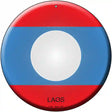 Laos Country Novelty Metal Circular Sign 12" (C)