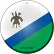 Lesotho Country Novelty Metal Circular Sign 12" (C)