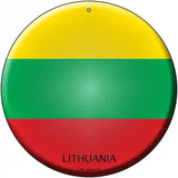 Lithuania Country Novelty Metal Circular Sign 12" (C)