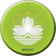 Macao Country Novelty Metal Circular Sign 12" (C)