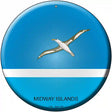 Midway Islands Country Novelty Metal Circular Sign 12" (C)