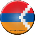 Nagorno Karabakh Country Novelty Metal Circular Sign 12" (C)