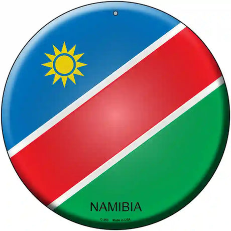 Namibia Country Novelty Metal Circular Sign 12" (C)