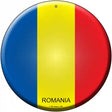 Romania Country Novelty Metal Circular Sign 12" (C)