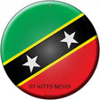 St Kitts Nevis Country Novelty Metal Circular Sign 12" (C)