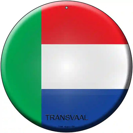 Transvaal Country Novelty Metal Circular Sign 12" (C)