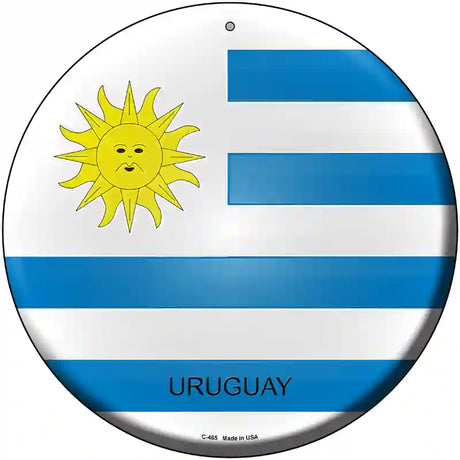 Uruguay Country Novelty Metal Circular Sign 12" (C)