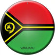 Vanuatu Country Novelty Metal Circular Sign 12" (C)