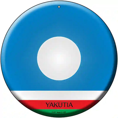 Yakutia Country Novelty Metal Circular Sign 12" (C)