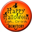 Happy Halloween Novelty Metal Circular Sign 12" (C)