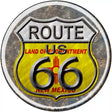 New Mexico Route 66 Novelty Metal Circular Sign 12" (C)