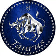 Taurus Novelty Metal Circular Sign 12" (C)