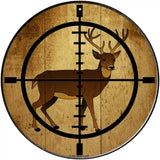 Deer Hunter Novelty Metal Circular Sign 12" (C)