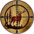 Elk Hunter Novelty Metal Circular Sign 12" (C)