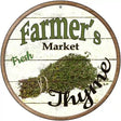 Farmers Market Thyme Novelty Metal Circular Sign 12" (C)