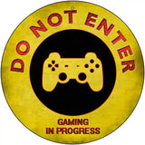 Do Not Enter Controller Novelty Metal Circular Sign 12" (C)