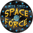 US Space Force Novelty Metal Circular Sign 12" (C)