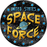 US Space Force Novelty Metal Circular Sign 12" (C)