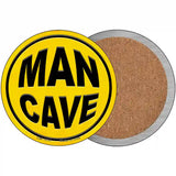 Man Cave Novelty Metal Circular Sign 3.5" (CC)