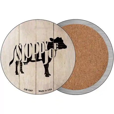 Cows Make Sloppy Joes Novelty Metal Circular Sign 3.5" (CC)