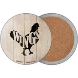 Chickens Make Wings Novelty Metal Circular Sign 3.5" (CC)