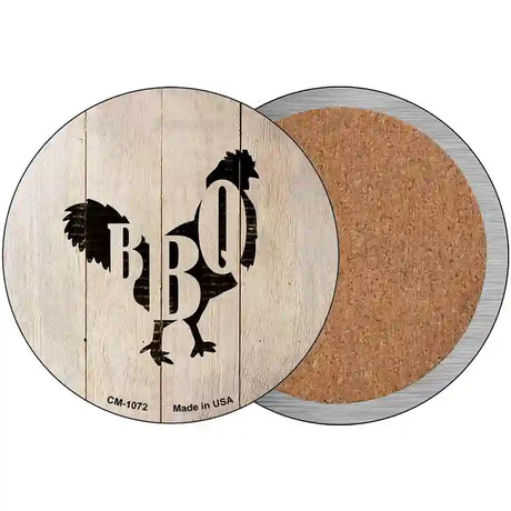 Chickens Make BBQ Novelty Metal Circular Sign 3.5" (CC)