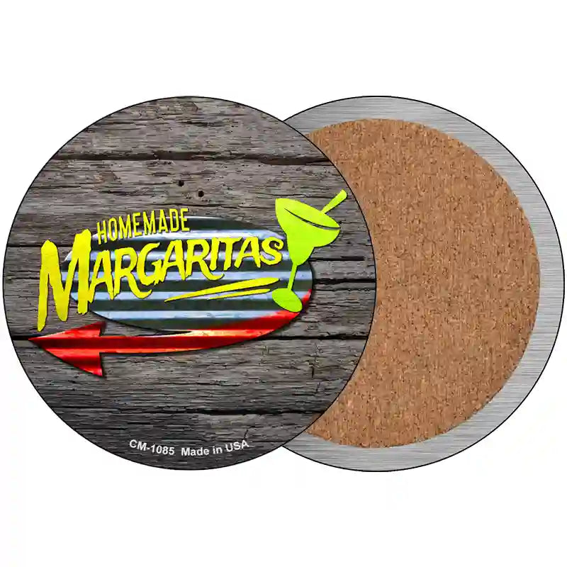 Homemade Margaritas Novelty Metal Circular Sign 3.5" (CC)