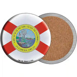 Florida State Flag Metal Circular Sign 3.5" (CC)