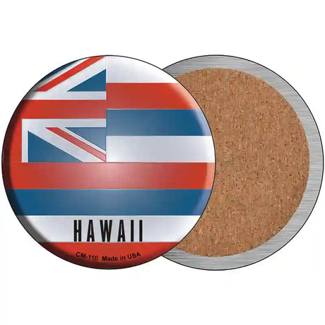 Hawaii State Flag Metal Circular Sign 3.5" (CC)