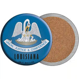 Louisiana State Flag Metal Circular Sign 3.5" (CC)