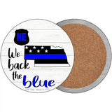 Nebraska Back The Blue Novelty Circular Sign 3.5" (CC)