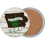 Lets Get High In Iowa Novelty Metal Circle 3.5" (CC)